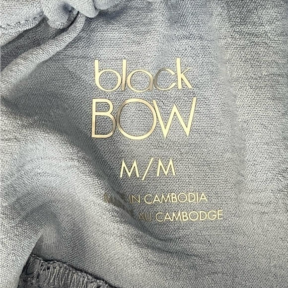 Black Bow Tiered Maxi Dress Blue Size Medium - Picture 8 of 9